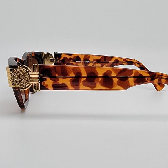 Gloria Vanderbilt GV Tortoise Gold Frame Brown Gradient Lens Sunglasses 50mm main image 12